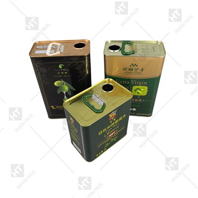 Lata quadrada para azeite de oliva